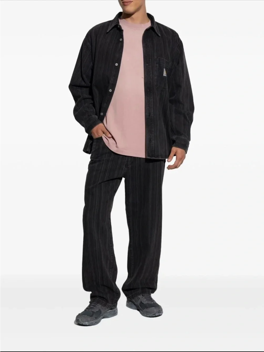 Carhartt WIP Black Relaxed Straight Jeans